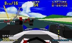 une photo d'Ã©cran de Virtua Racing sur Sega Megadrive